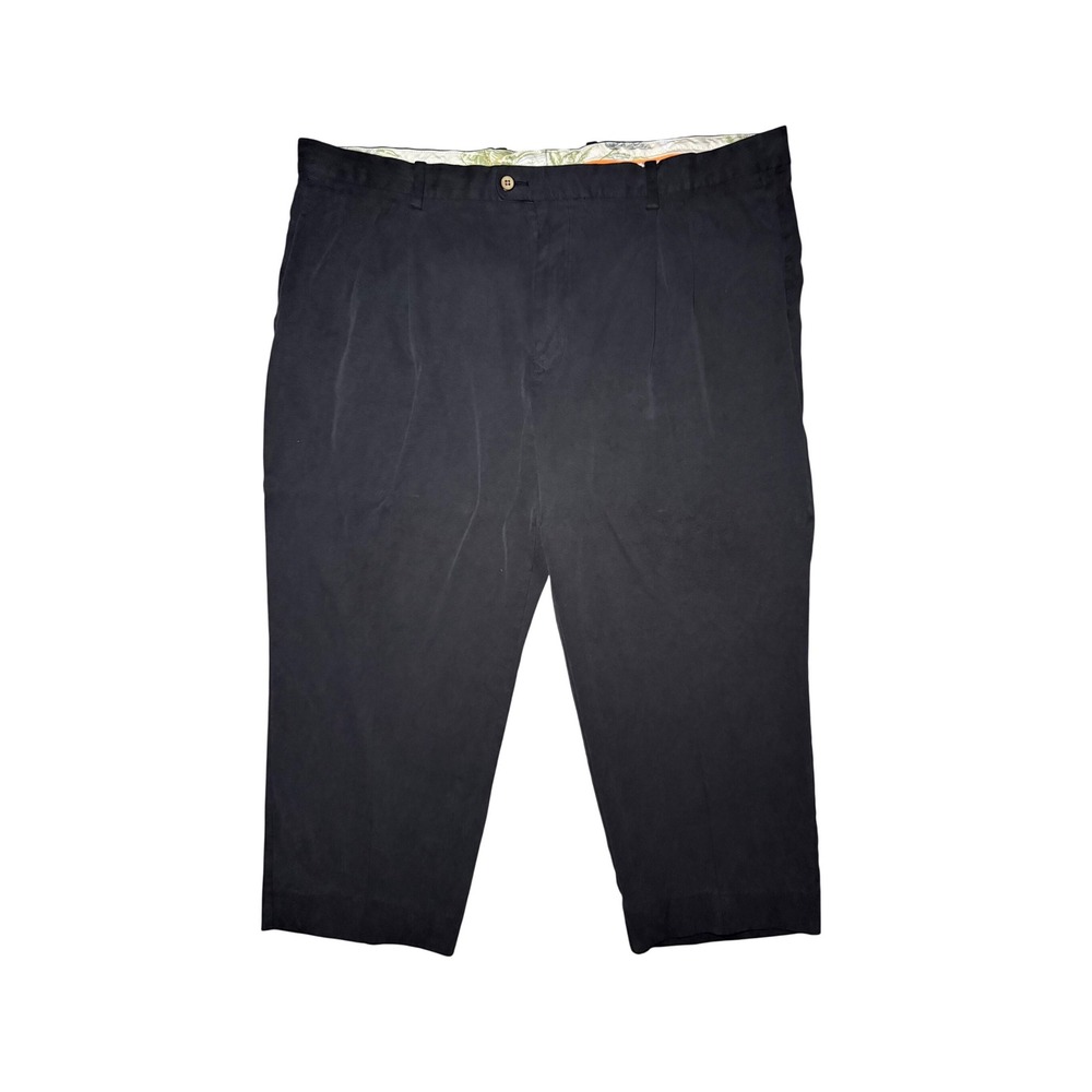 Tommy Bahama Silk Cotton Dress Pants Men Size 44x32 Black